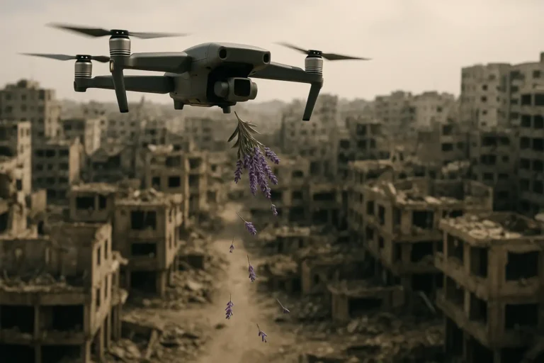 Lavendel boven Gaza